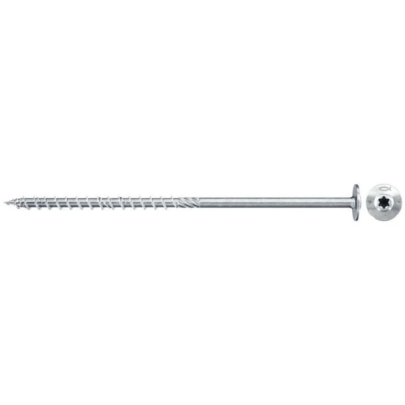 Boîte de 50 vis de charpente -tête disque/filetage incomplet FISCHER 545258 TX - Ø 8 x 180 mm