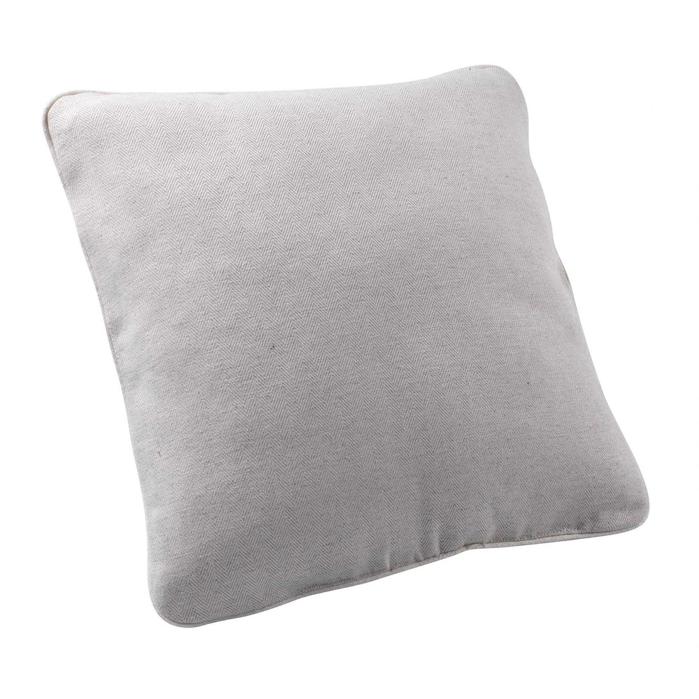 Coffre de rangement Linder - coussin d'ameublement à chevrons