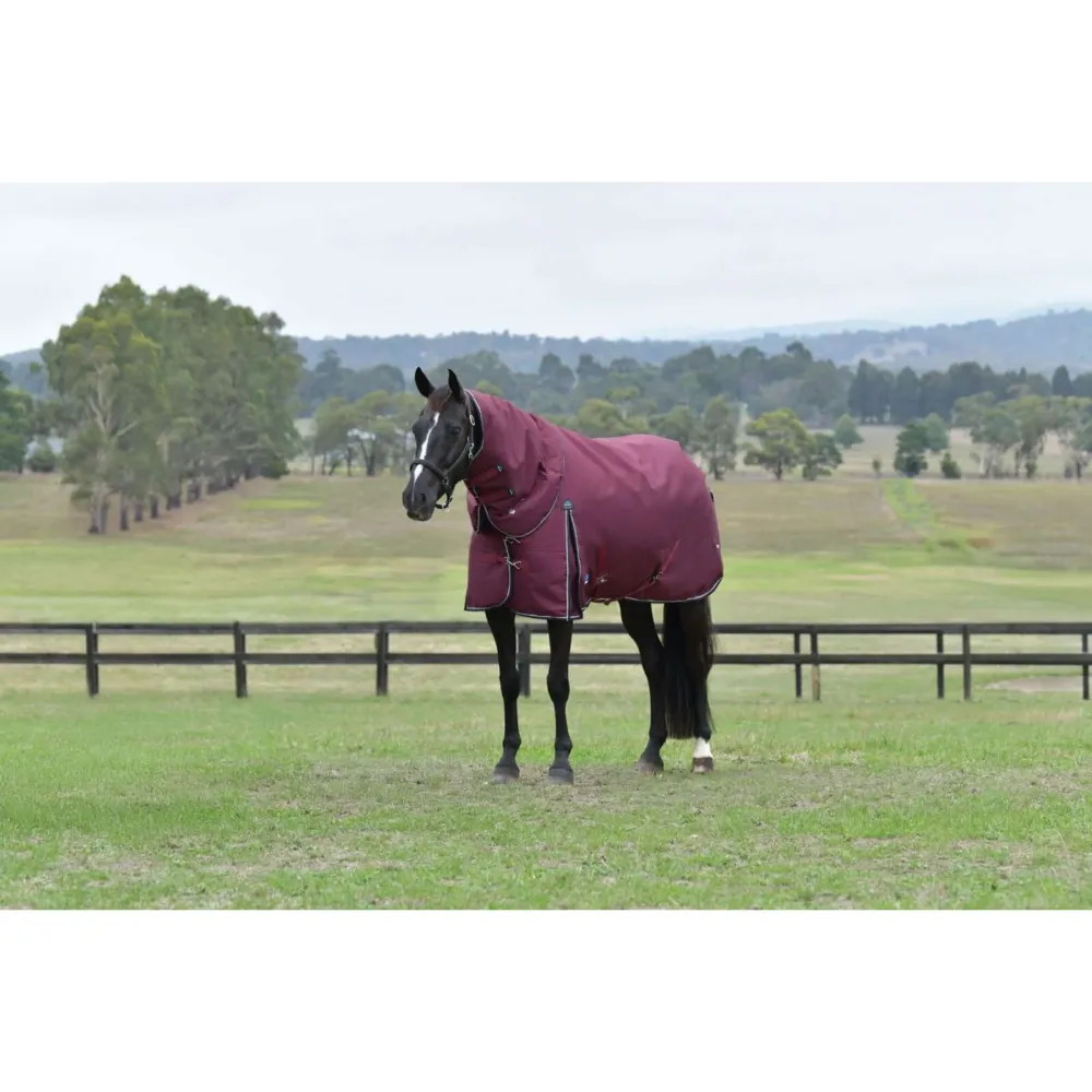Protection pare-brise WeatherBeeta ComFiTec Essential Turnout Detach--Neck 50g Bourgogne/Marine