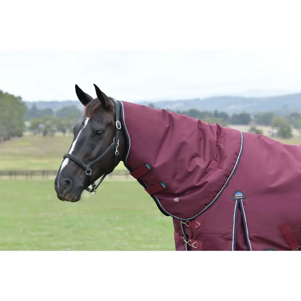 Protection pare-brise WeatherBeeta ComFiTec Essential Turnout Detach--Neck 50g Bourgogne/Marine