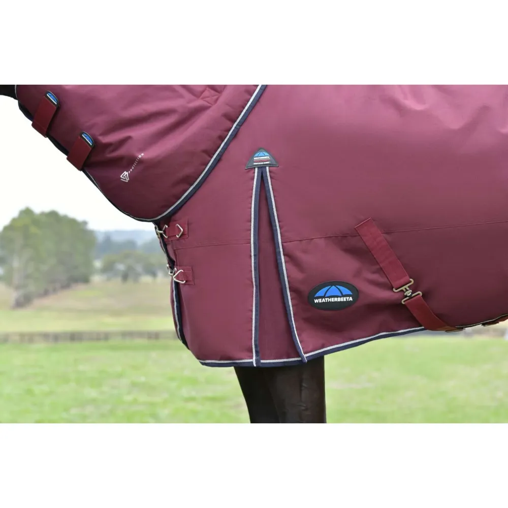 Protection pare-brise WeatherBeeta ComFiTec Essential Turnout Detach--Neck 50g Bourgogne/Marine