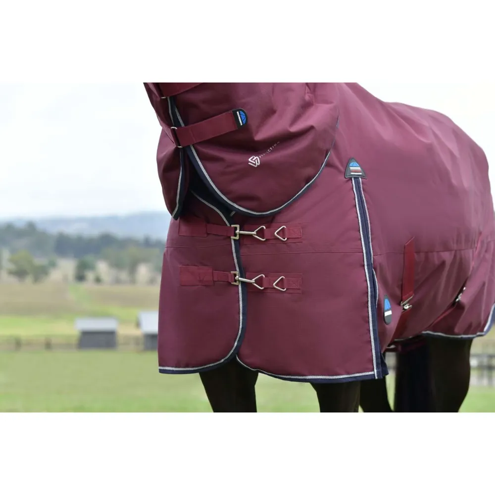 Protection pare-brise WeatherBeeta ComFiTec Essential Turnout Detach--Neck 50g Bourgogne/Marine