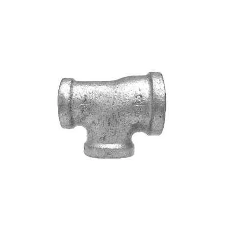 2" X 1-1/2" X 2" Galvanized Malleable Reducing Tee Nipples And Fittings 64339
