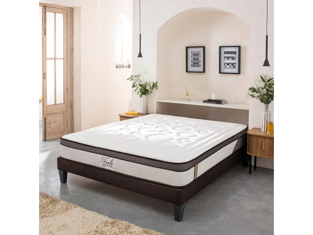BELLECOUR LITERIE | Matelas TIVOLI 140x200 cm | Mousse à mémoire de forme | Soutien Rigide Facile à installer