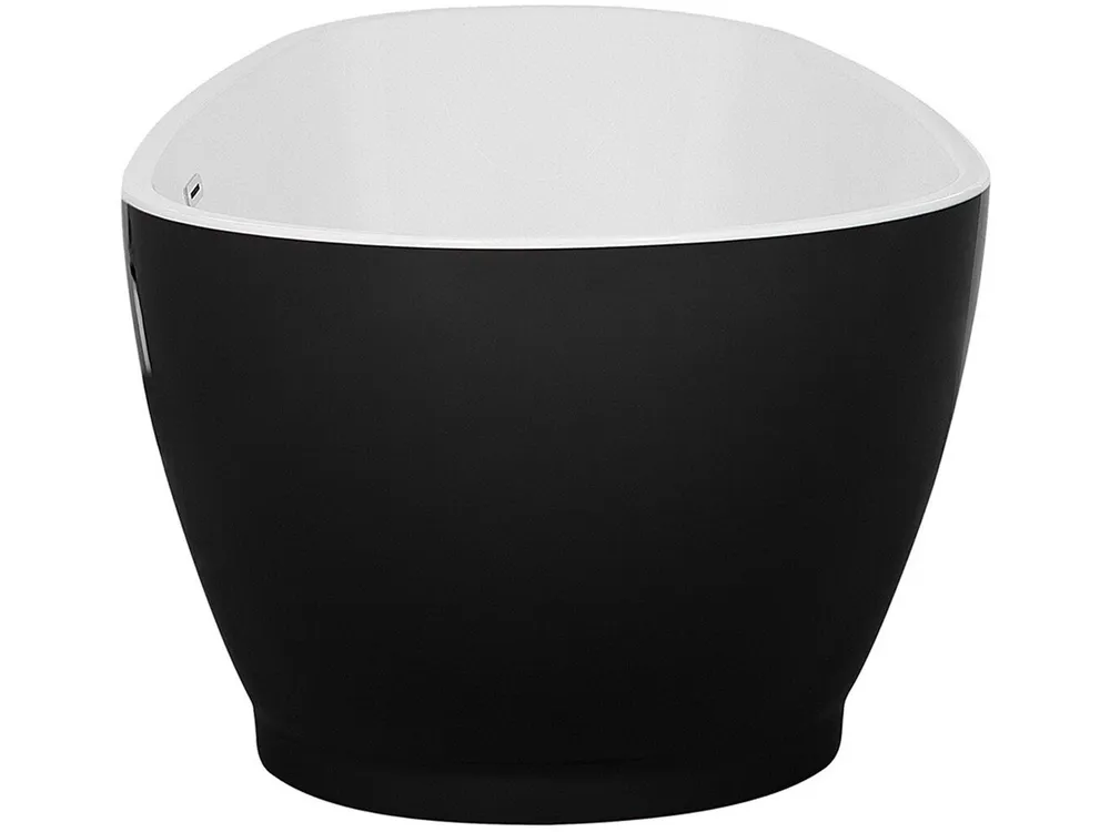 Freestanding Bath 1730 x 820 mm Black and Blanc pur GUIANA