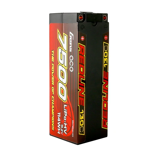 Gens Ace 7500mAh 4S1P 15.2V 130C HardCase Lipo Battery Pack #50 RC Cars Racing Series