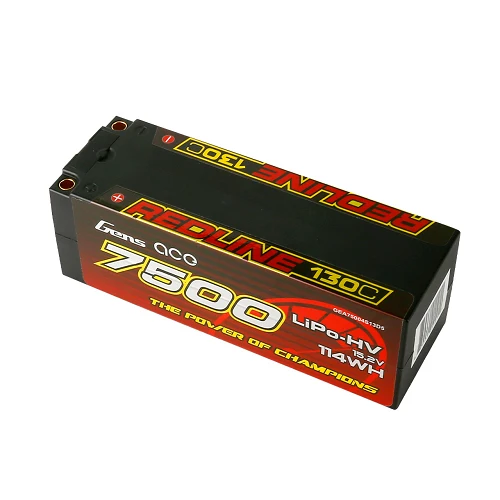 Gens Ace 7500mAh 4S1P 15.2V 130C HardCase Lipo Battery Pack #50 RC Cars Racing Series