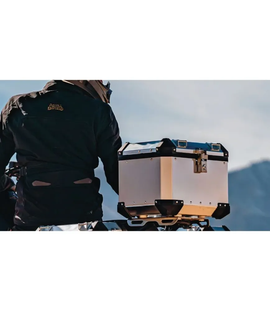 Motorradtopcase für Himalayan 450 / Bear 650 - Effet argent