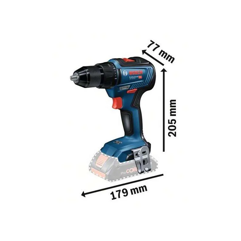 Perceuse Visseuse BOSCH 06019H5202 - GSR 18V-55 Professionnel 18V (vendu sans batterie)