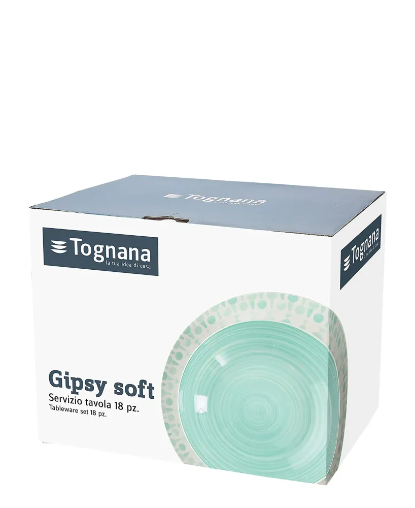 Tognana 18 Piece Gipsy Doux Dinnerware Set - Assorted Colours