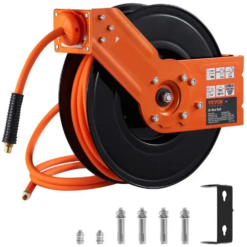 65 ft Retractable Air Hose Reel Dupliqué Arms 5FT Lead , Ceiling Workshop Garage