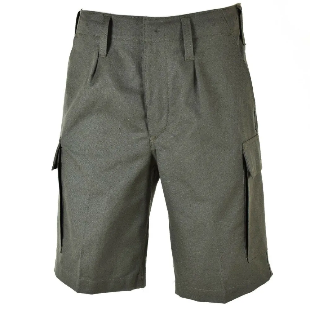 SHORT MOLESKIN OD authentique de l'armée allemande, cargo tenace pour homme, été, OLIVE, NEUF pour Quad et SSV