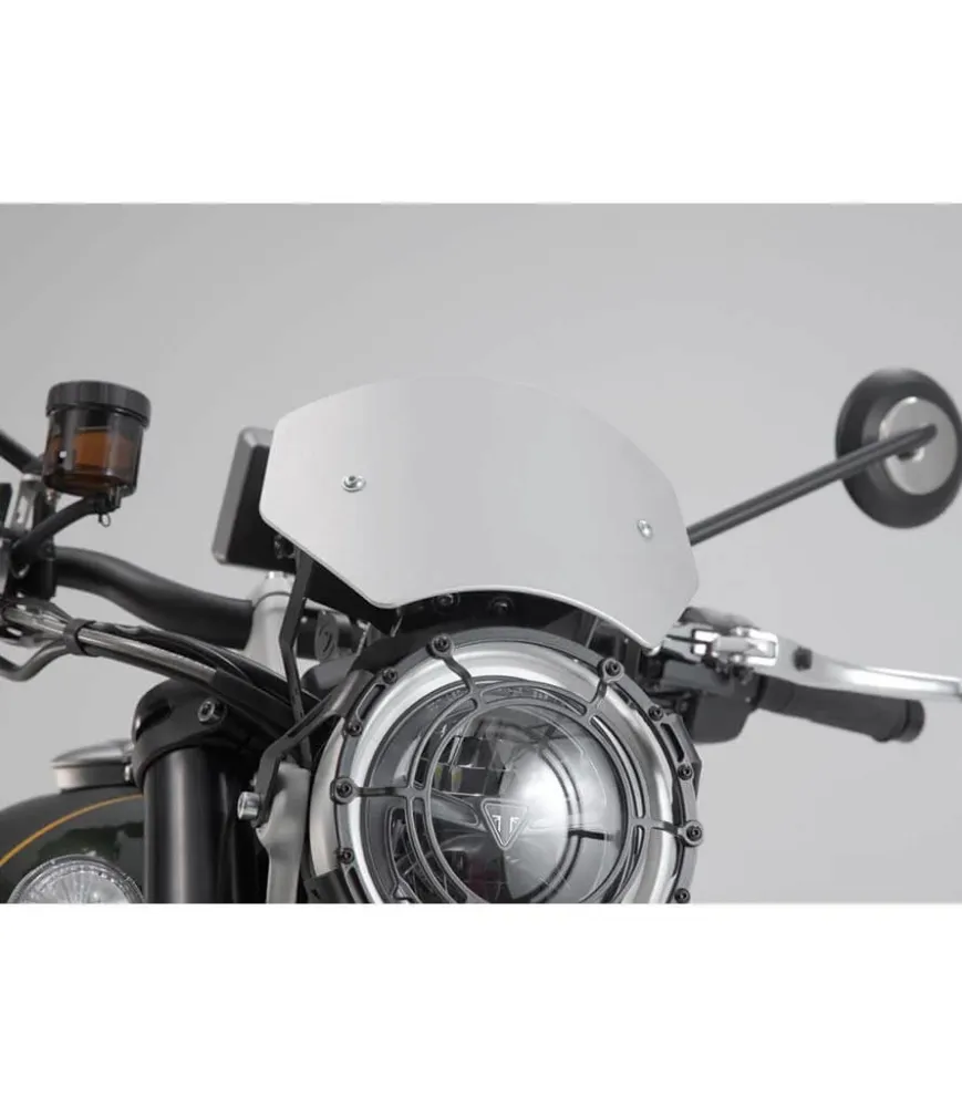 Windschutzscheibe Silber für Triumph Scrambler 1200 XC/XE ab 18 - Sw-Motech