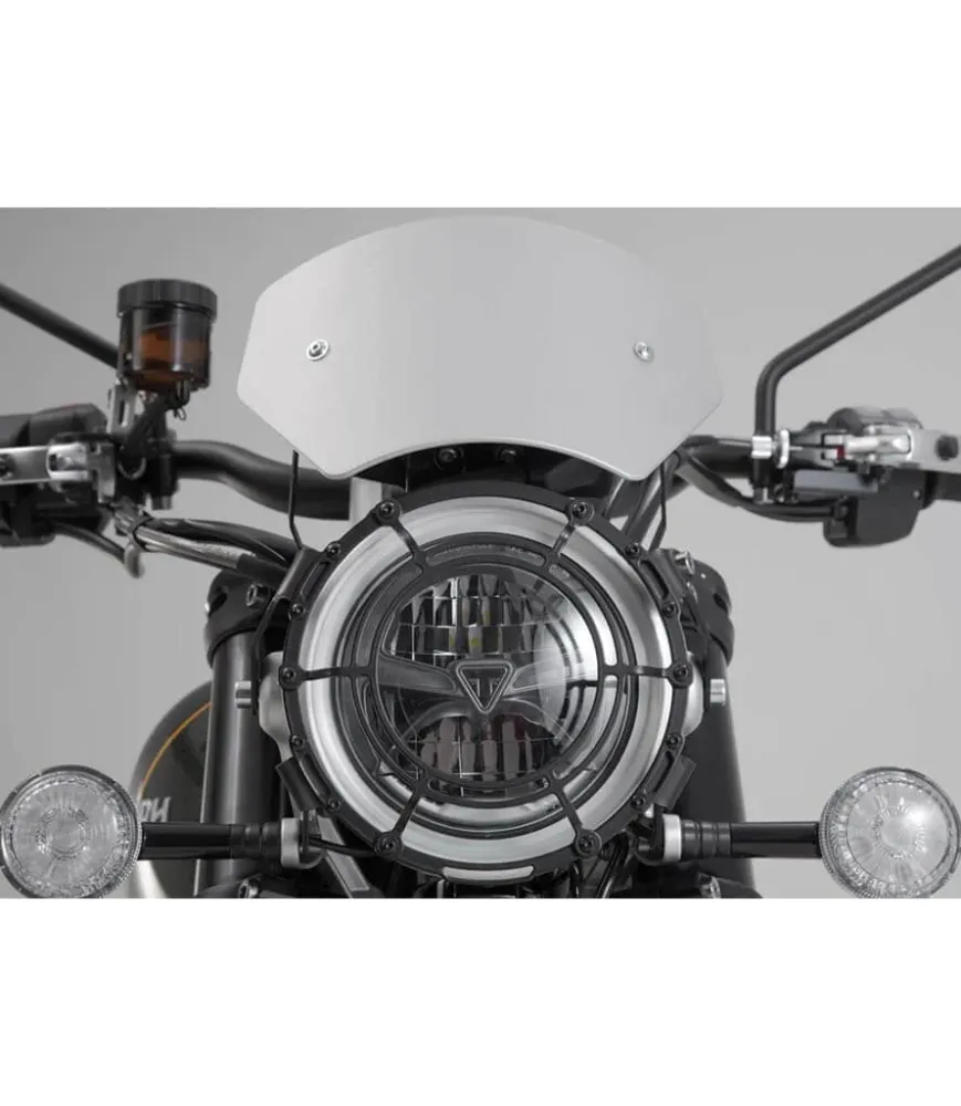 Windschutzscheibe Silber für Triumph Scrambler 1200 XC/XE ab 18 - Sw-Motech