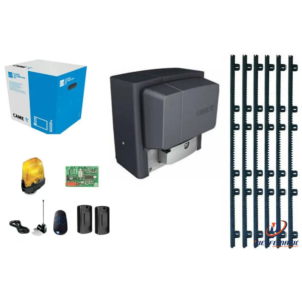 Kit Automazione Scorrevole Bx-78 800kg 230v U2313 + Cremagliera 6 Mt Cgzp Came