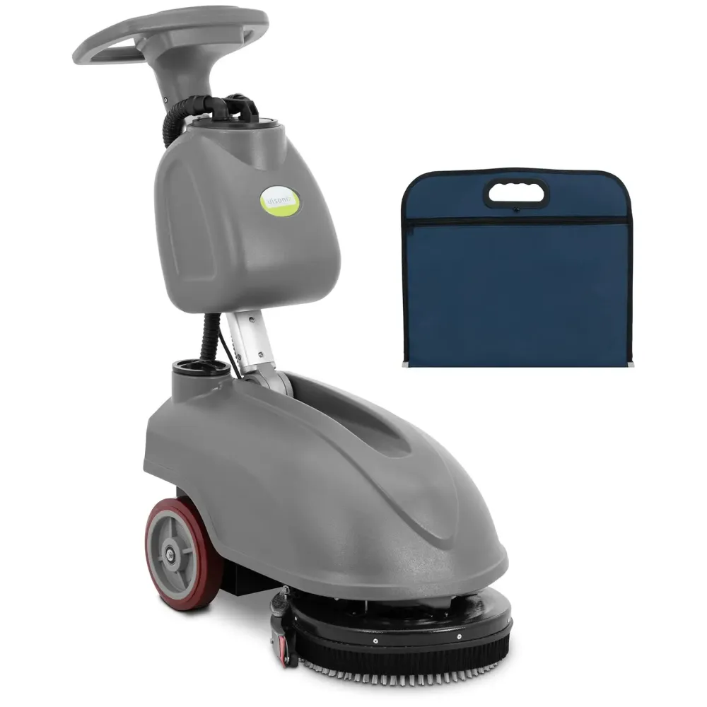 Autolaveuse auto laveuse machine entretien sol professionnelle à batterie 35 cm 1 350 m²/h à guidage manuel gris 14_0008250