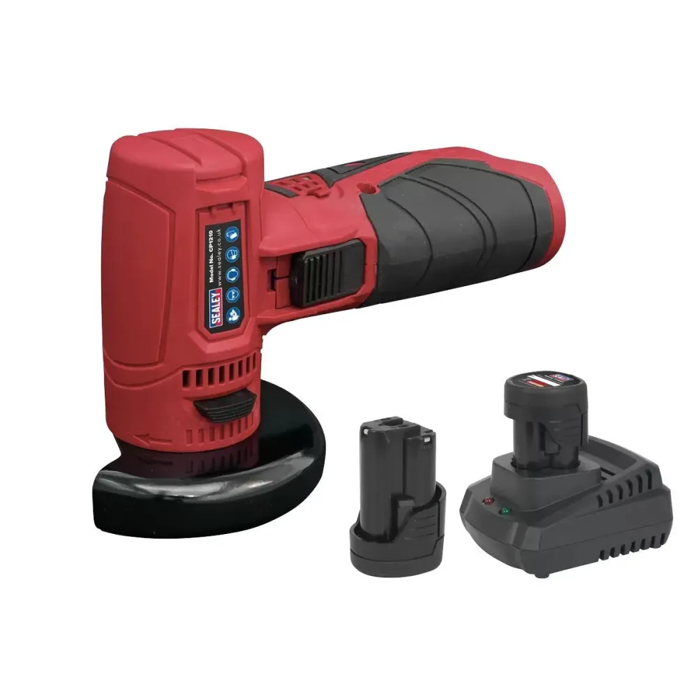 Sealey CP1210KIT 12V 75mm Angle Grinder 2 x 1.5Ah Battery & Charger Bag