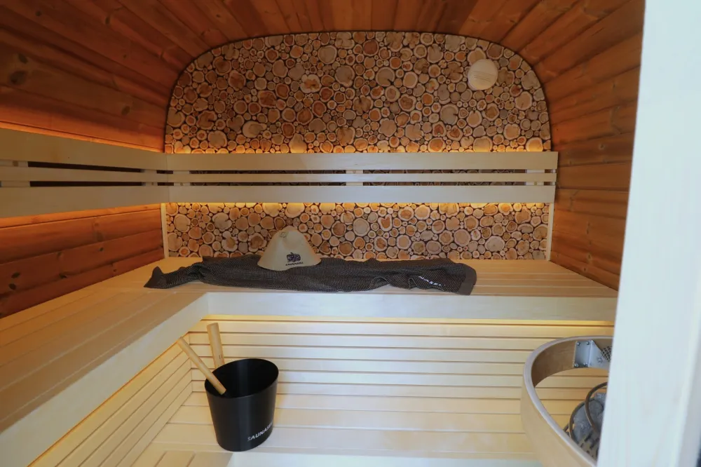 Leil® Round Cube Compact sauna - 5 people