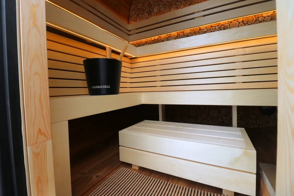 Leil® Round Cube Compact sauna - 5 people