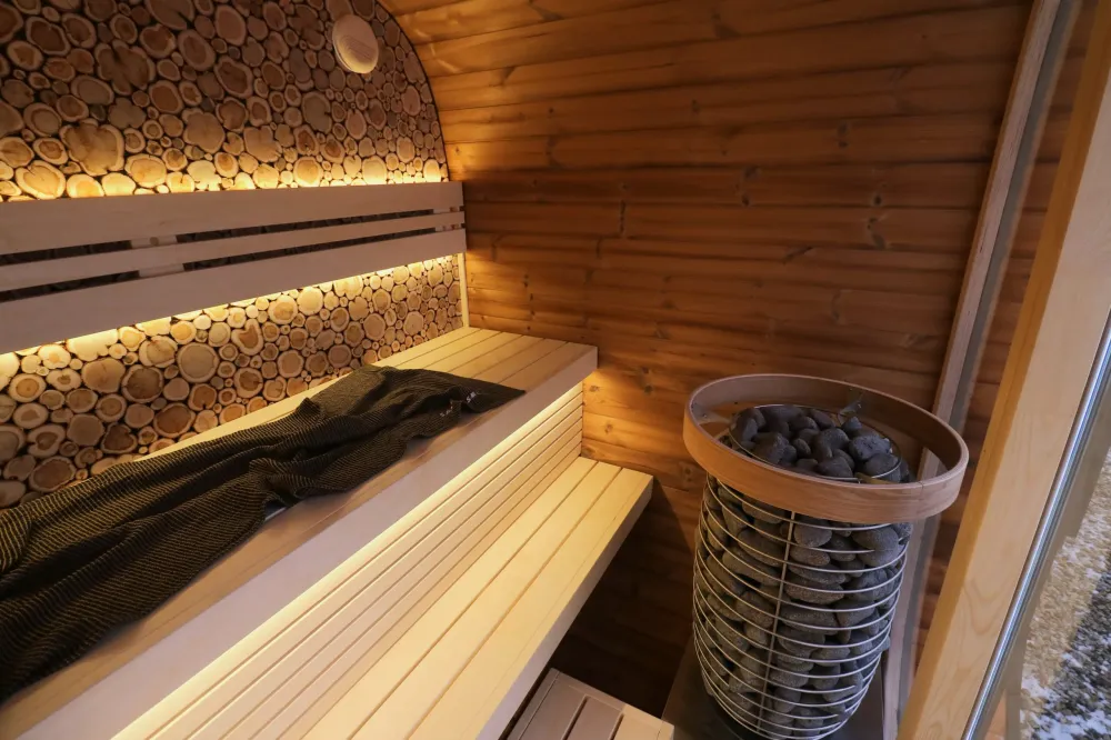 Leil® Round Cube Compact sauna - 5 people