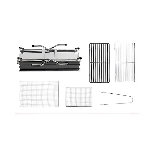 Professionnel CH Outdoor Folding Grill Gris argent