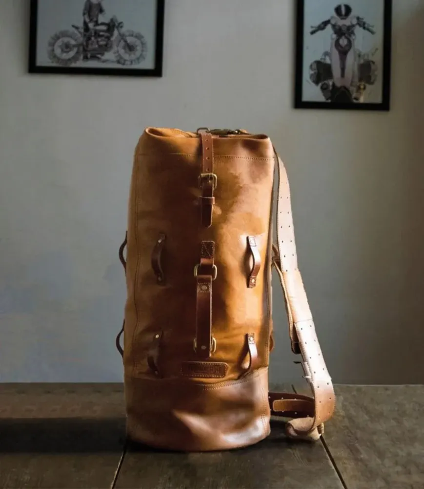 Tasche Moto Militär-Duffle-Bag Trip Machine - Rétro Tan