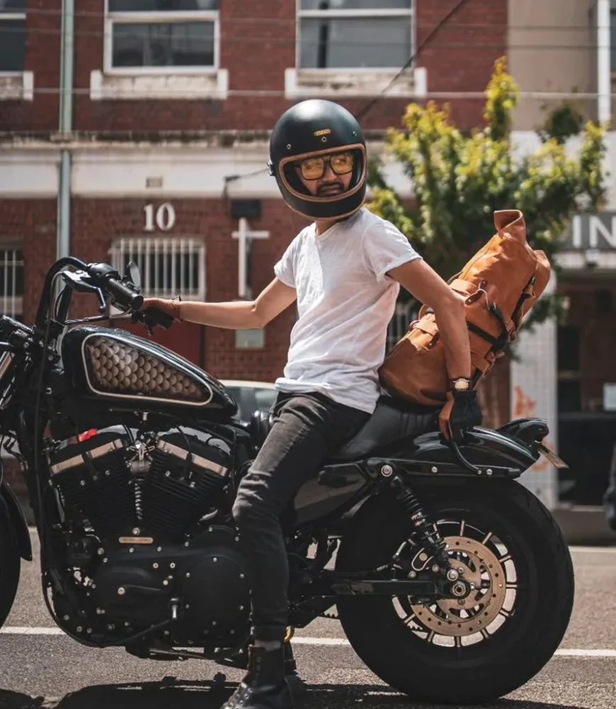 Tasche Moto Militär-Duffle-Bag Trip Machine - Rétro Tan