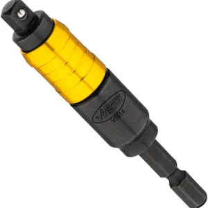 Adaptateur pour clé à douille VIGOR avec joint six pans 63 (1/4") carré 63 mm (1/4") 16 mm V7614 se four...