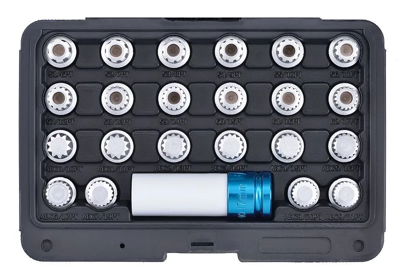 Kit de démontage de serrure de jante SW-Stahl VW 23 pièces 02382L se procurer à bas prix
