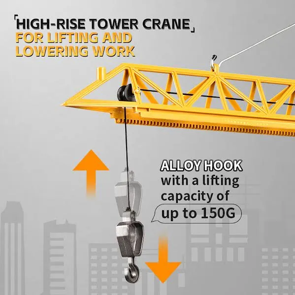 Pièce utilitaire RC High Rise Tower Crane Orange