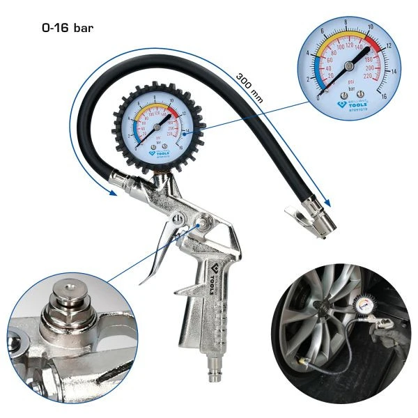 Jauge de gonflage des pneus Brilliant Tools 0-16 bar BT691019 se fournir à bas prix Lot de 20 Écrous