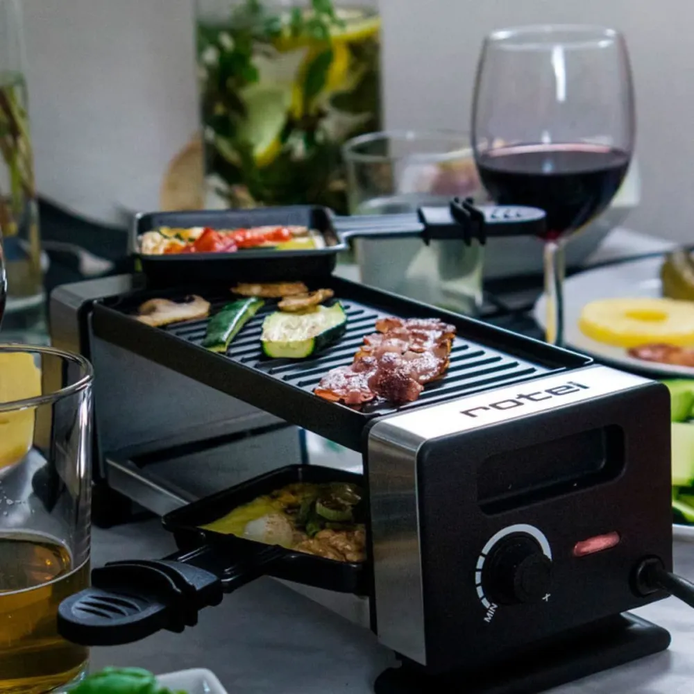 Professionnel Ensemble de 8 poêlons à raclette Rotel Swiss Tradition