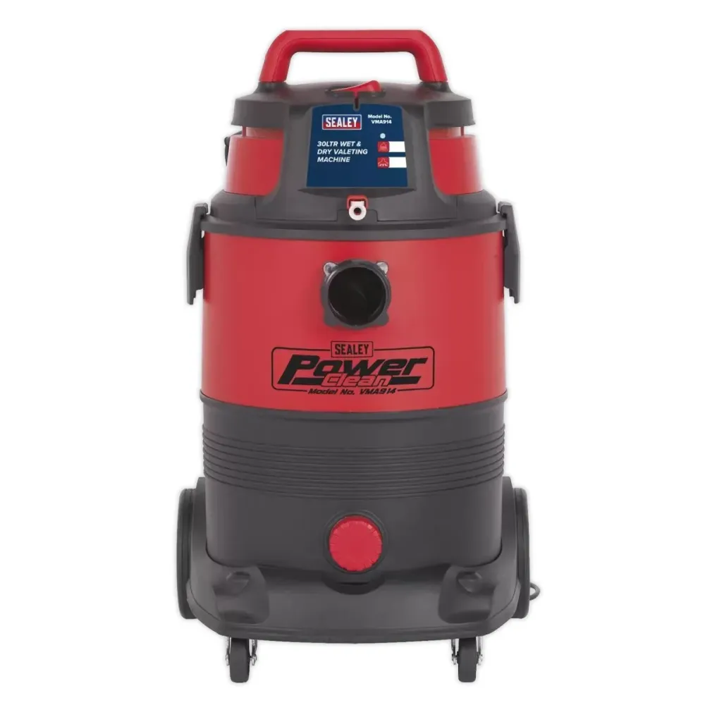 Sealey VMA914 Wet and Dry 30L Valet Machine 230V/1300W - Résistant aux Intempéries
