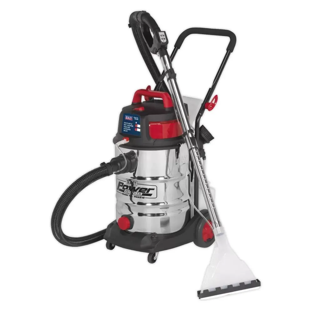 Sealey VMA915 Valet Machine Wet and Dry 30ltr Inoxydable Drum