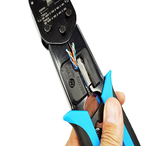 Certifié CE Tout usage RJ45 Standard Unshielded WE/SS 8P8C Internal Ground Crimp Tool S45-C200 (Pack 3)