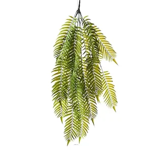 Chute de palmier artificiel L 100 cm vert 8 ramures avec système antivol