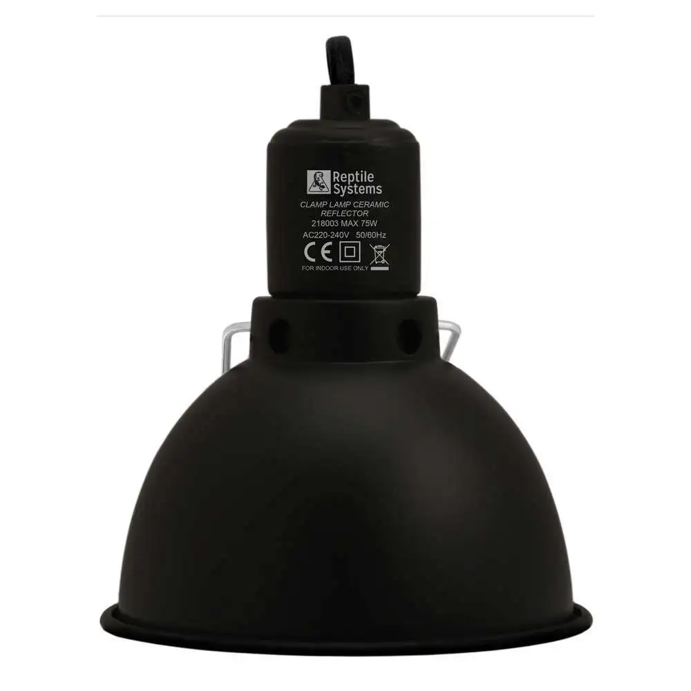 Clamp Lamp Black Edition Réduit Reptile Systems pour toutes saisons