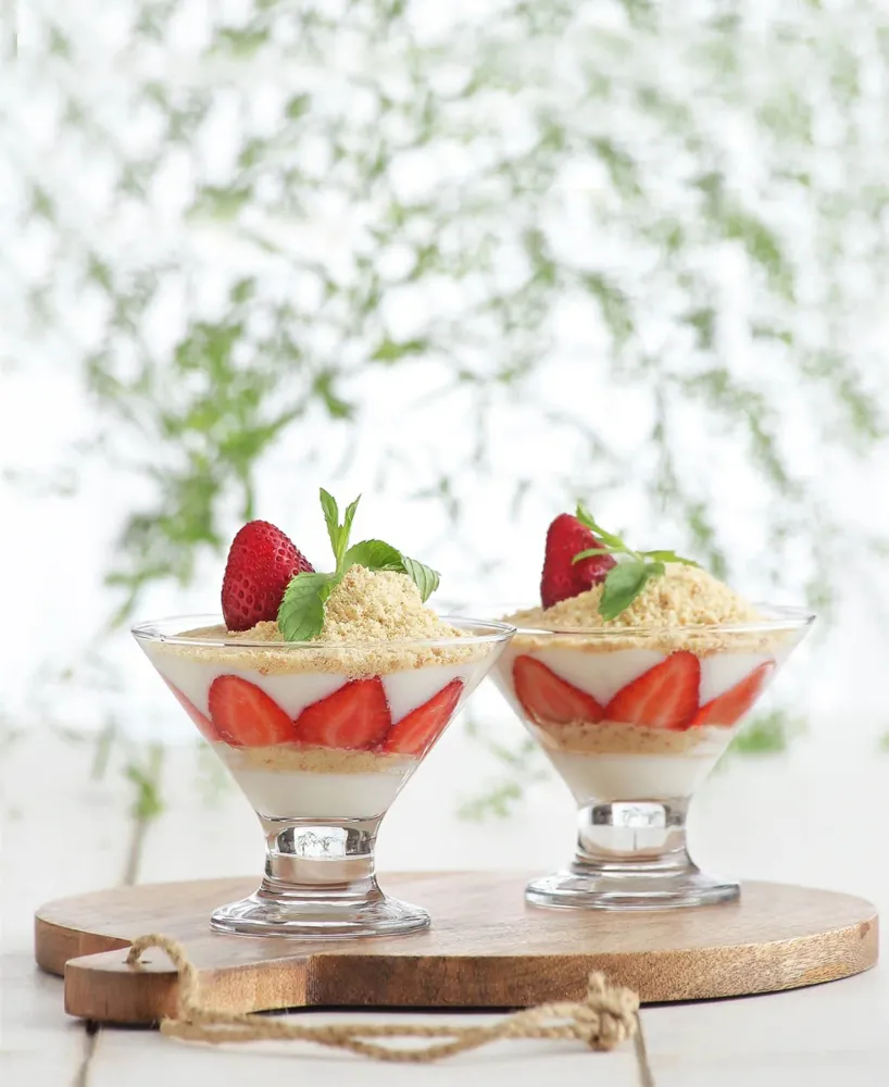 Couvre-selle imperméable LAV Crema 6 Piece Ice Cream Dessert Bowl - Cristallin
