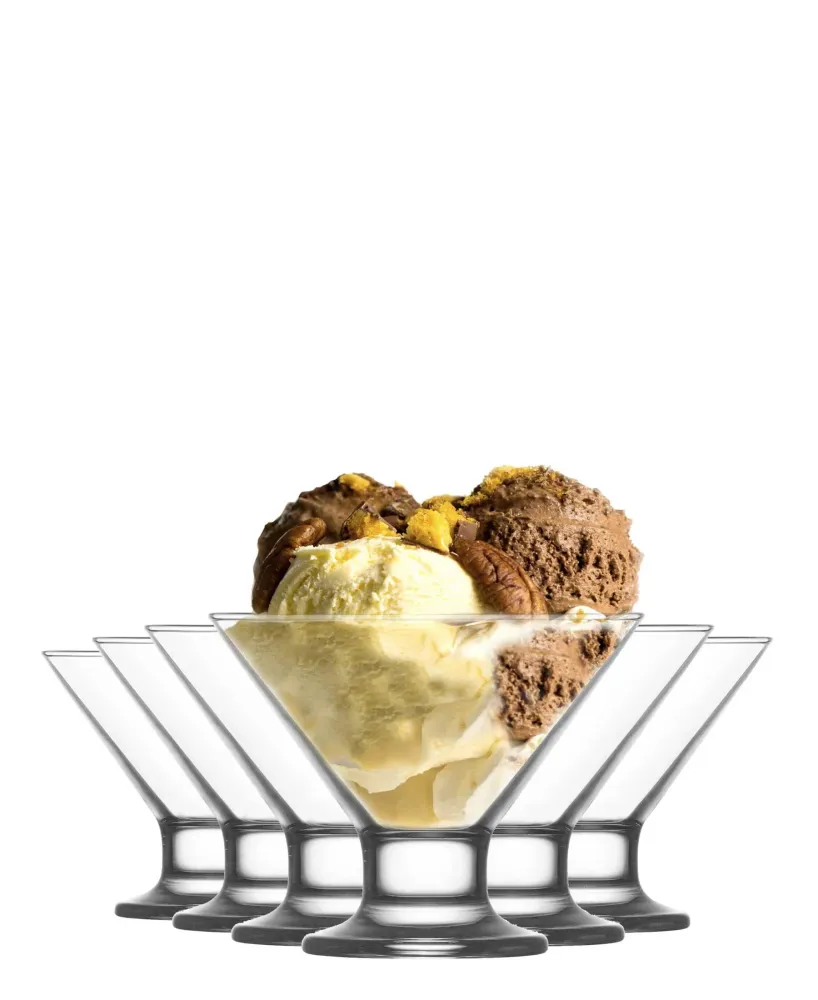 Couvre-selle imperméable LAV Crema 6 Piece Ice Cream Dessert Bowl - Cristallin