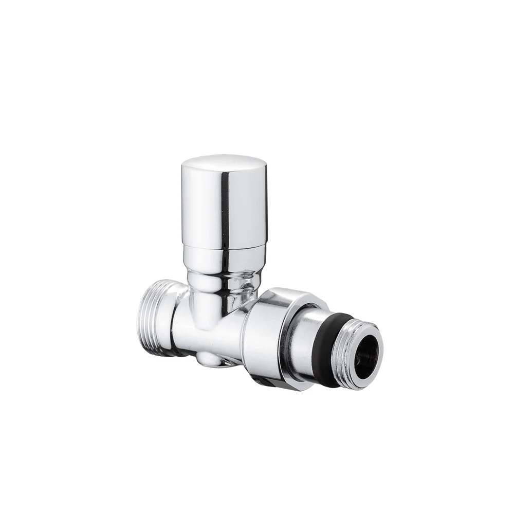 Detentore Micrometrico Diritto Attacco Rame, Multistrato E Pe-X "Aida" Cromo 1/2" - 24X1,5