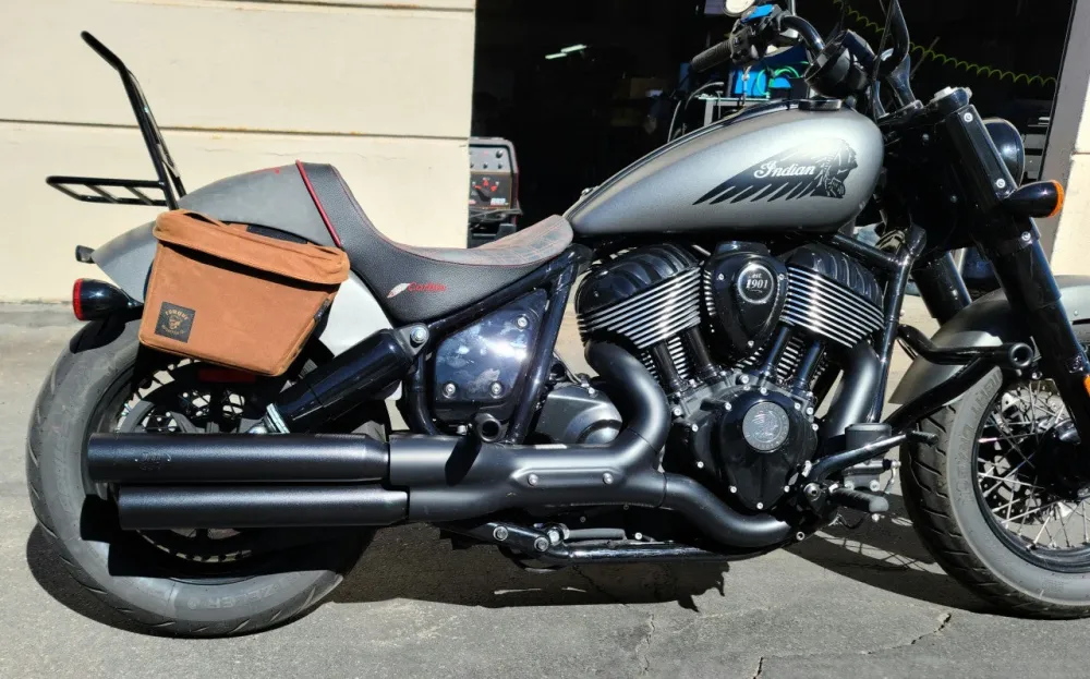 '22+ Indian Chief Rampage Muffler Set - Noir jais