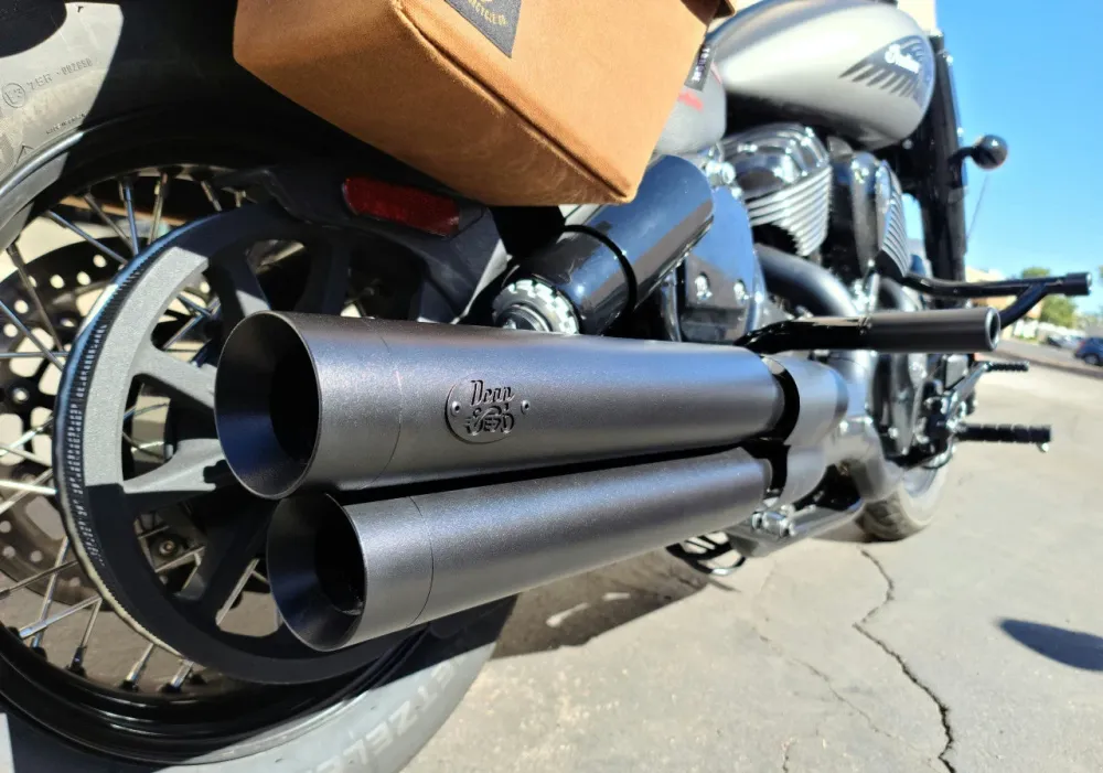 '22+ Indian Chief Rampage Muffler Set - Noir jais