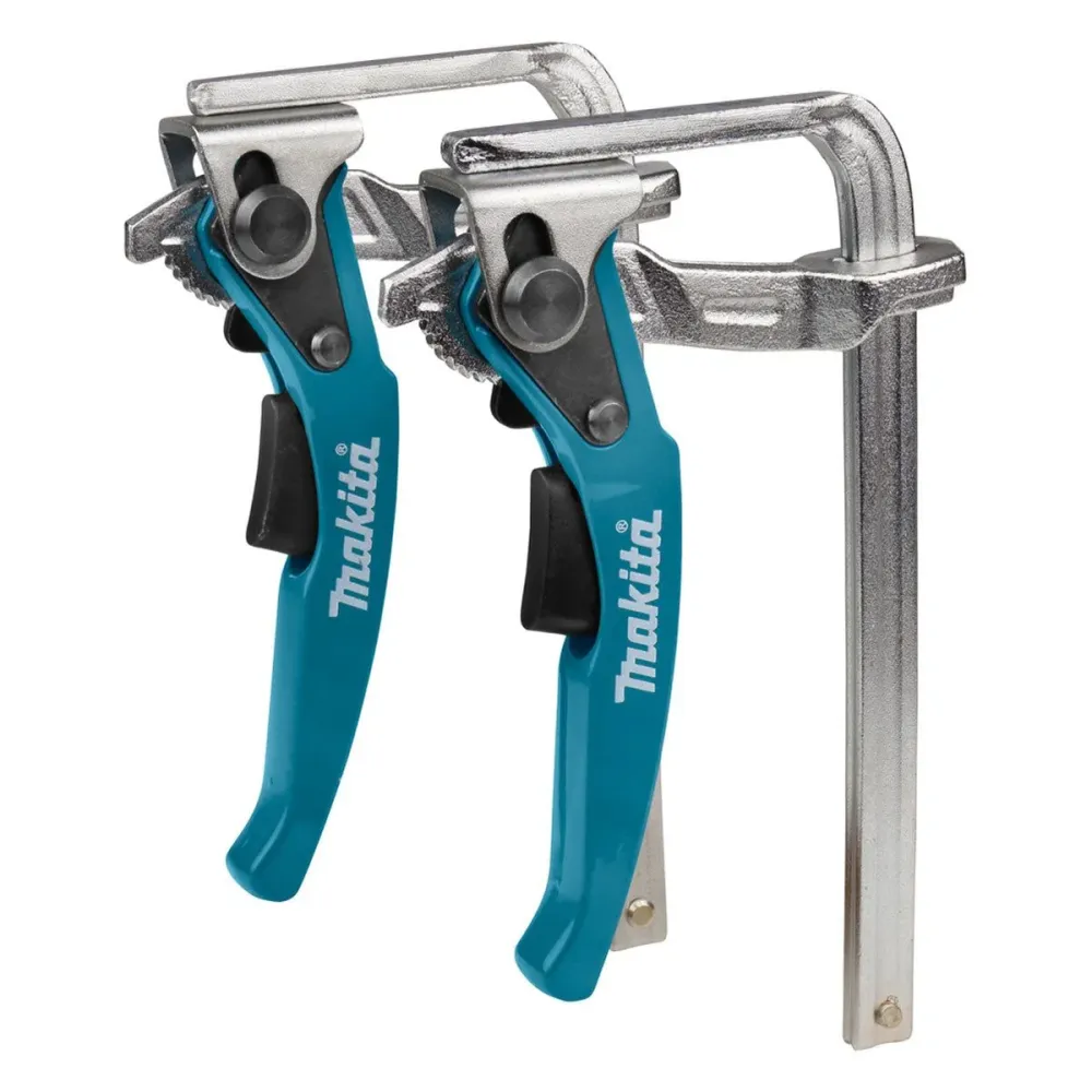 Makita 199826-6 Libération instantanée Ratcheting Guide Rail Clamp Set