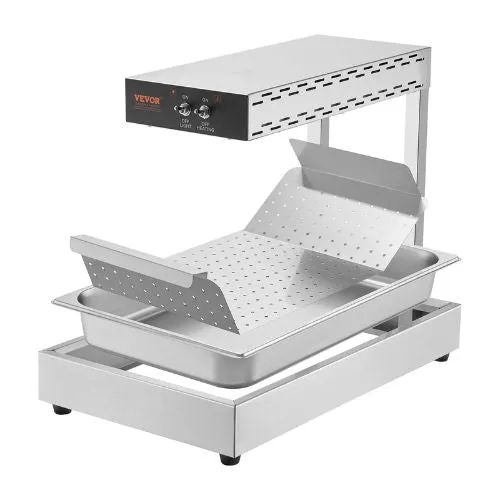 Support smartphone Electric 750W Food Heat Lamp Warmer Fries & Snacks