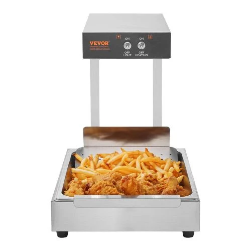 Support smartphone Electric 750W Food Heat Lamp Warmer Fries & Snacks