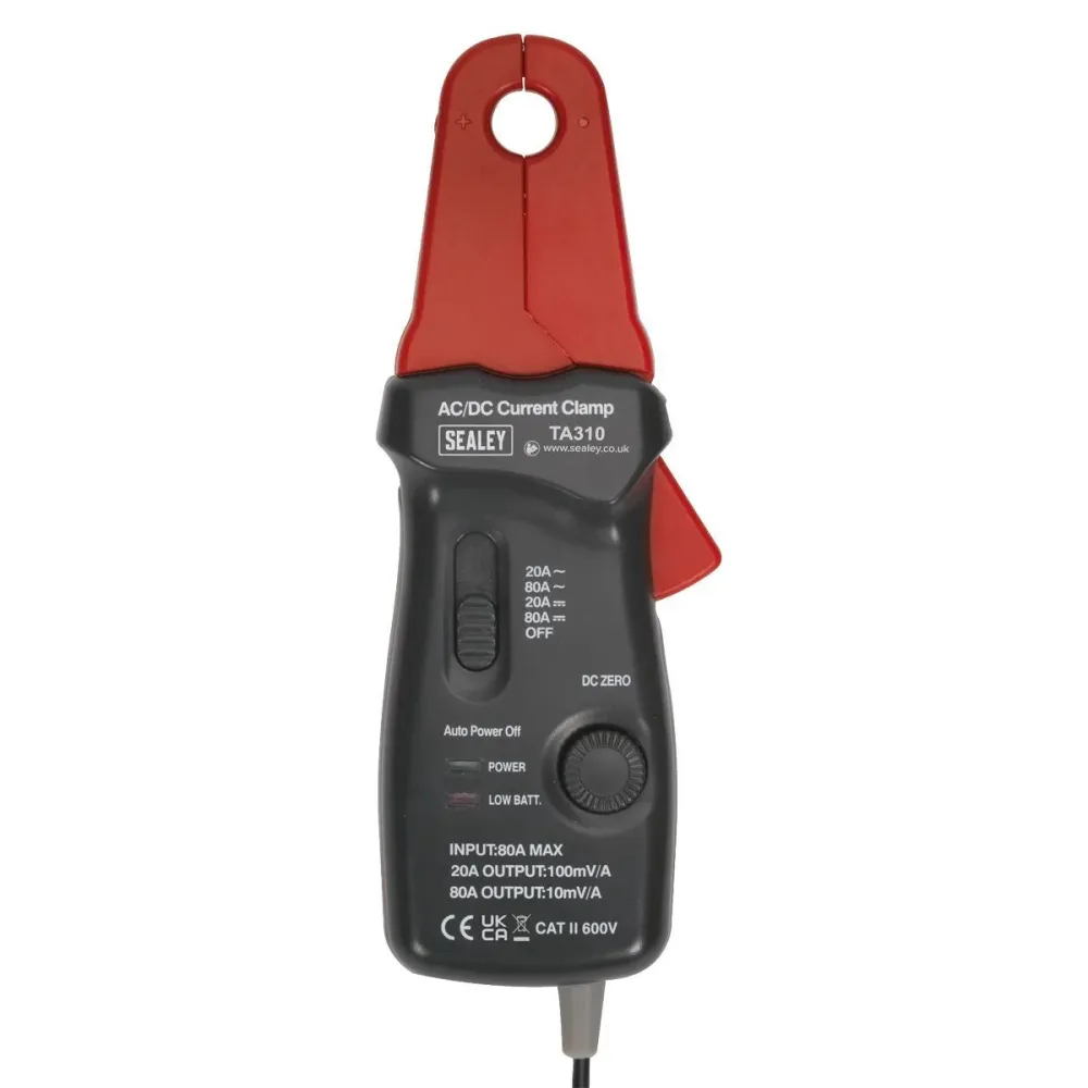 Support smartphone Sealey TA310 Current Clamp 20A/80A AC/DC 12mm