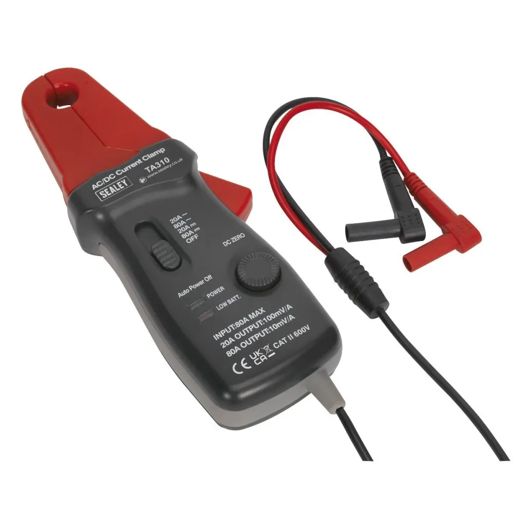 Support smartphone Sealey TA310 Current Clamp 20A/80A AC/DC 12mm