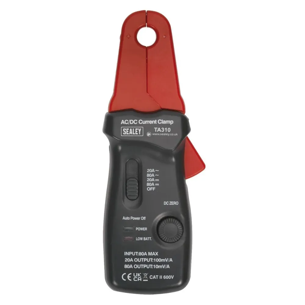 Support smartphone Sealey TA310 Current Clamp 20A/80A AC/DC 12mm