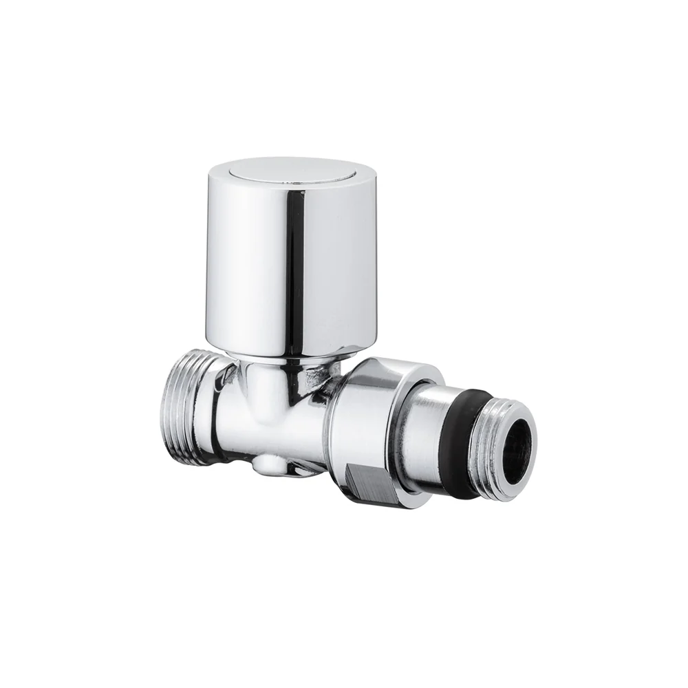 Valvola Diritta Termostatizzabile Attacco Rame, Multistrato E Pe-X "Aida" Cromo 1/2" - 24X1,5