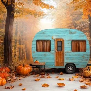 Toile de fond Photo Automne êt de Citrouilles et Camping-Car CSH6-200 par SW-MOTECH
